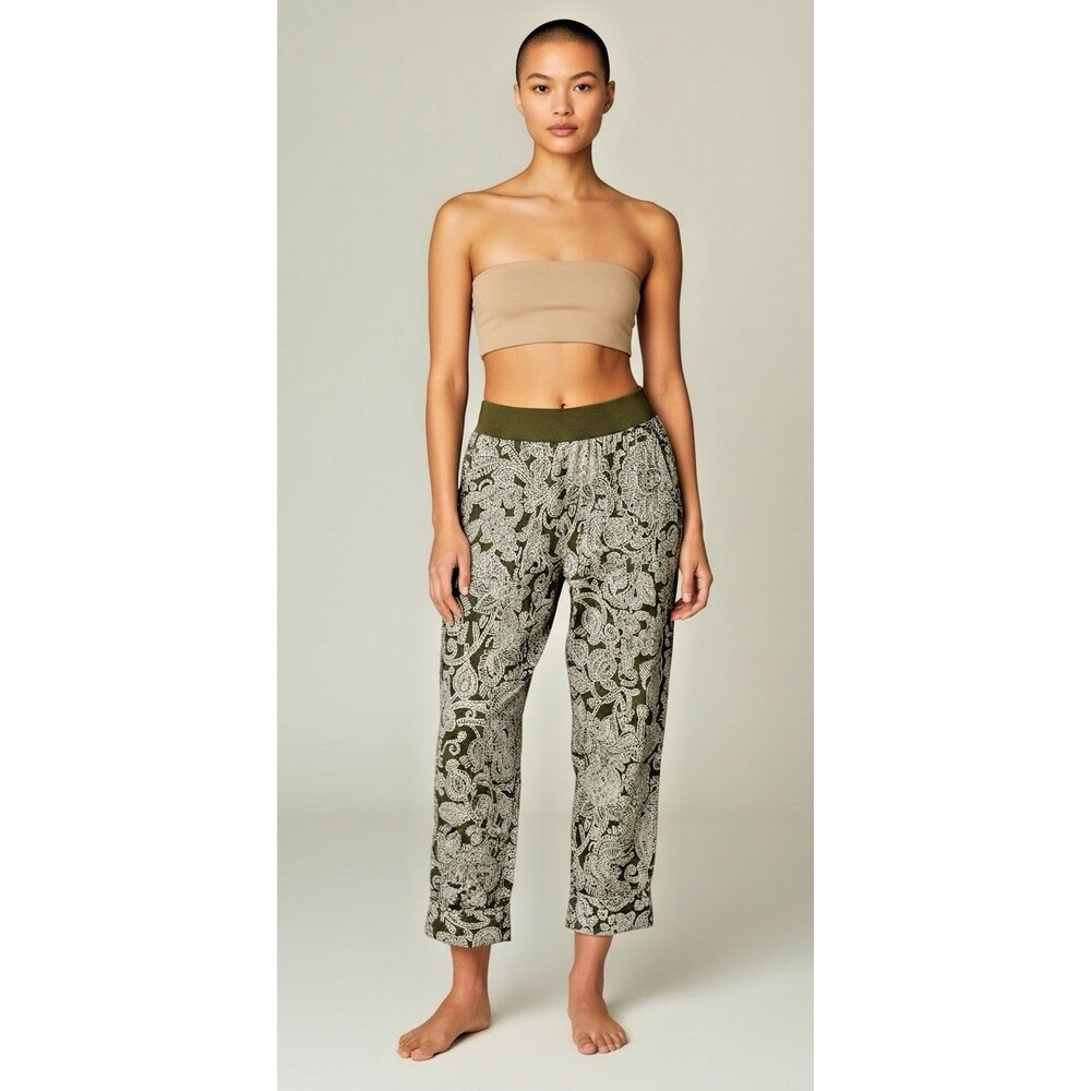 Soft Surroundings NEW womens pull on pattered casual pants size PS cottagecore